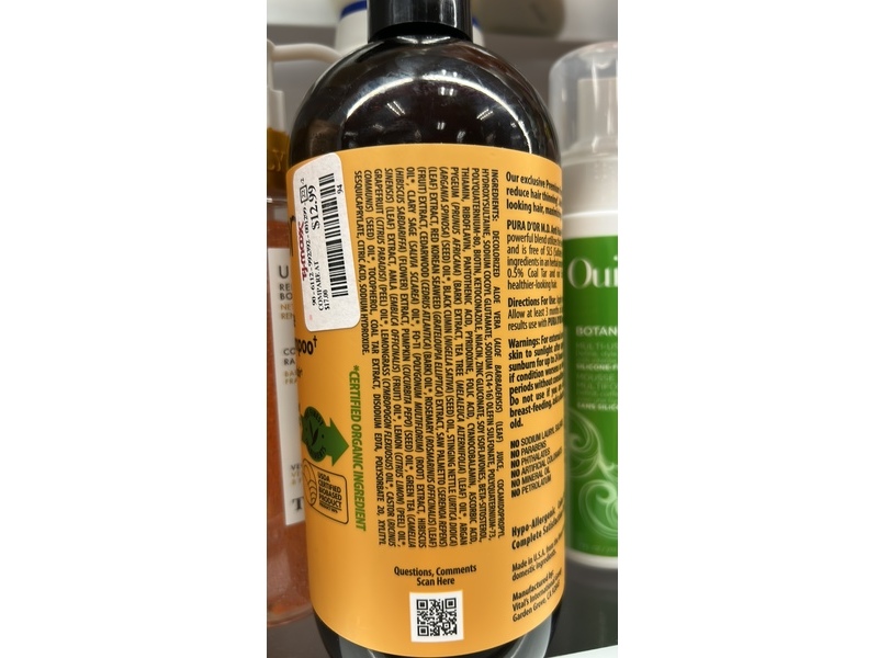 Pura d'or M.D. Anti-Hair Thinning Shampoo, 24 fl oz/709 mL