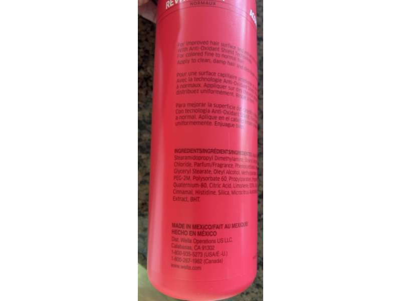 Wella Professionals Invigo Brilliance Conditioner, Fine/Normal, 33.8 fl oz/1 L