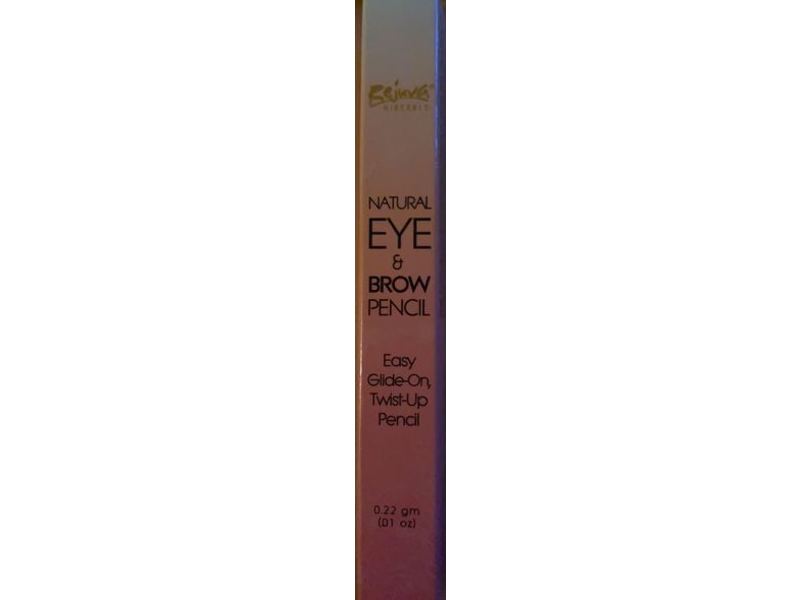 Rejuva Minerals Natural Eye & Brow Pencil, Black Sapphire, 0.01 oz / 0.22 gm