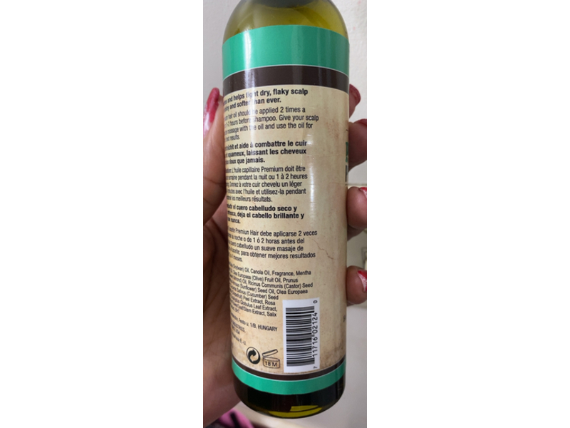 Difeel Peppermint Premium Hair Oil, 7.78 fl oz/230 mL