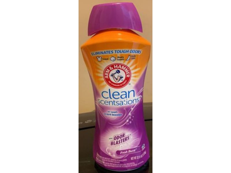 Arm & Hammer Clean Scentsations In-Wash Scent Booster, Fresh Burst, 37.8 oz/1.07 kg