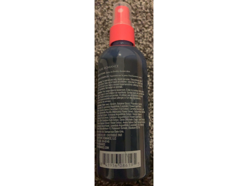 Pure Romance Heli Soothing Aftershave Mist, Fragrance Free, Feel Alive, 4 fl oz/120 mL