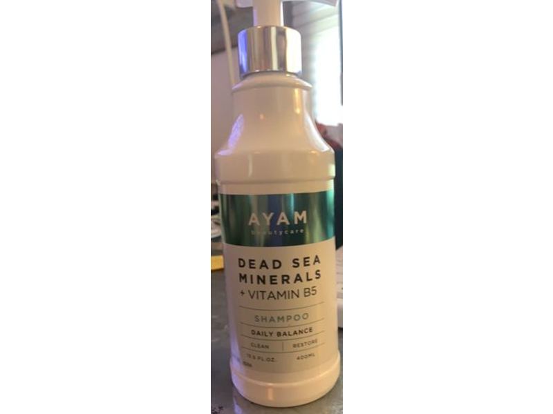 Ayam Beautycare Dead Sea Minerals + Vitamin B5 Shampoo, Daily Balance, 13.5 fl oz/400 mL