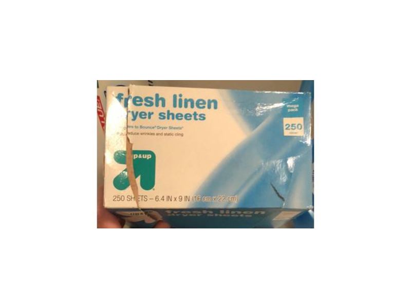 Up & Up Dryer Sheets, Fresh Linen, 250 Ct