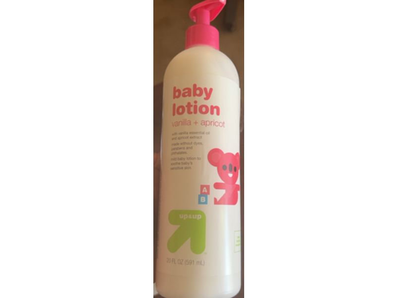 Up & Up Baby Lotion, Vanilla + Apricot, 20 fl oz/519 mL