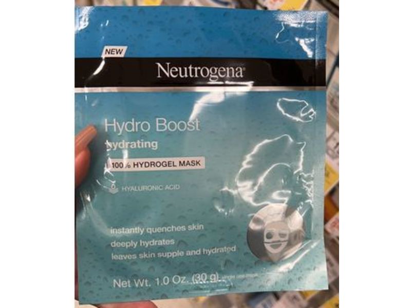 Neutrogena Hydro Boost Hydrating 100% Hydrogel Mask, 1.0 oz/30 g, Pack Of 12