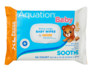 Aquation Baby Soothe Extra Large Baby Wipes, +Vitamin E, 50 Count, Pack Of 6 - thumbnail 1