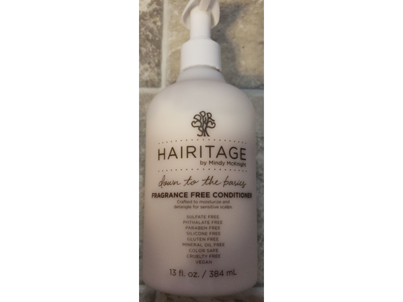 Haritage Down To The Basics Conditioner, Fragrance-Free, 13 fl oz / 384 mL