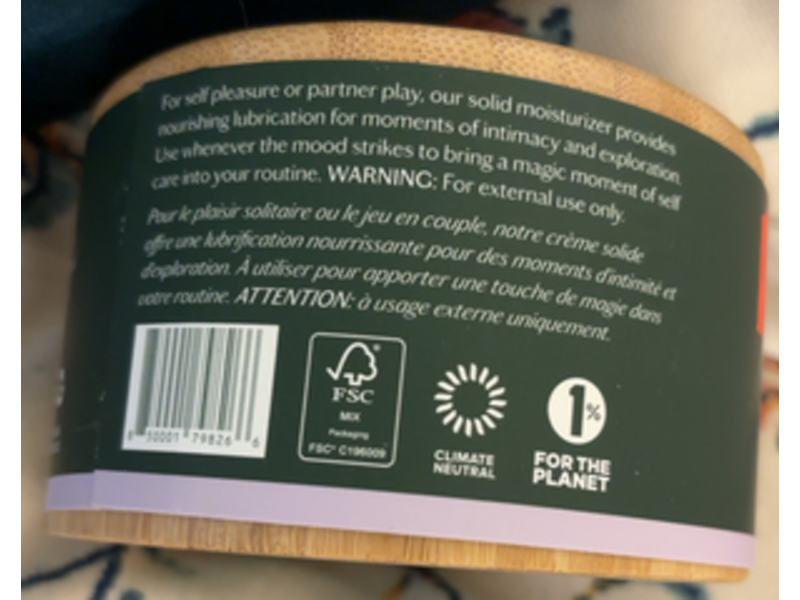 Kate Mcleod Sex Stone Body Moisturizer, Argan Oil, 3.5 oz/100 g