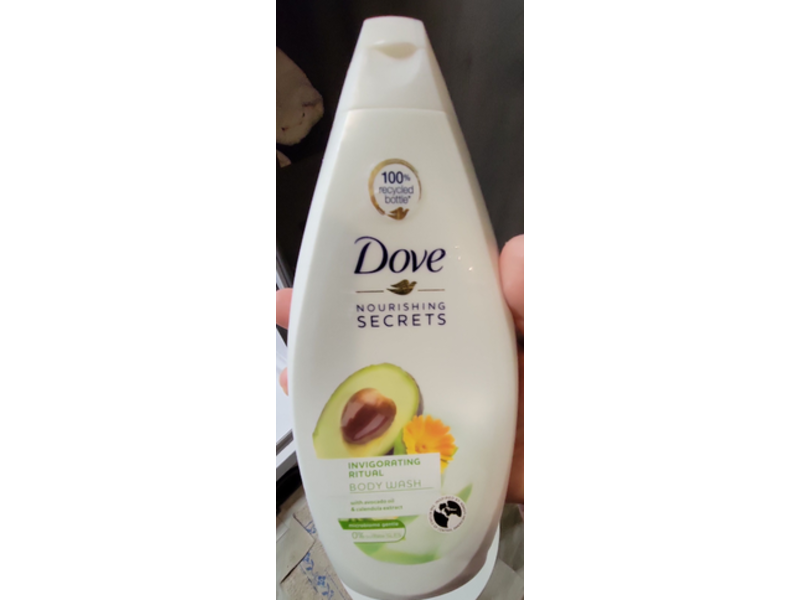 Dove Nourishing Secrets Invigorating Ritual Body Wash, Avocado Oil & Calendula Extract, 16.9 oz/500 mL