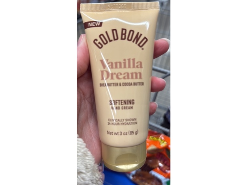 Gold Bond Softening Hand Cream, Vanilla Dream, 3 oz/85 g, Pack Of 4