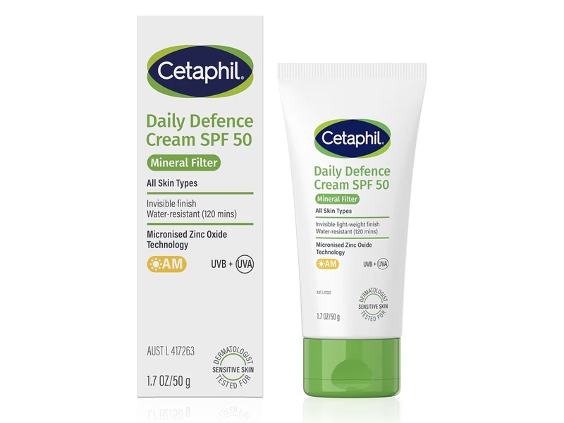 Cetaphil Mineral Filter Daily Defence Cream, SPF 50, 1.7 oz/50 g