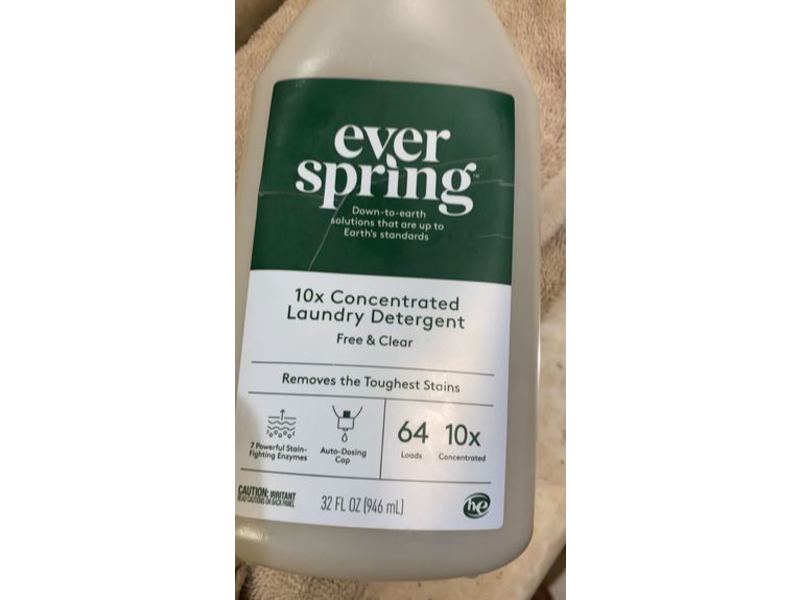 Everspring Free & Clear Laundry Detergent, 32 fl oz/946 mL