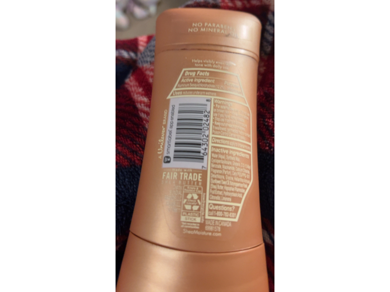 SheaMoisture Antiperspirant Deodorant, Vitamin C & Niacinamide, 2.6 oz/74 g