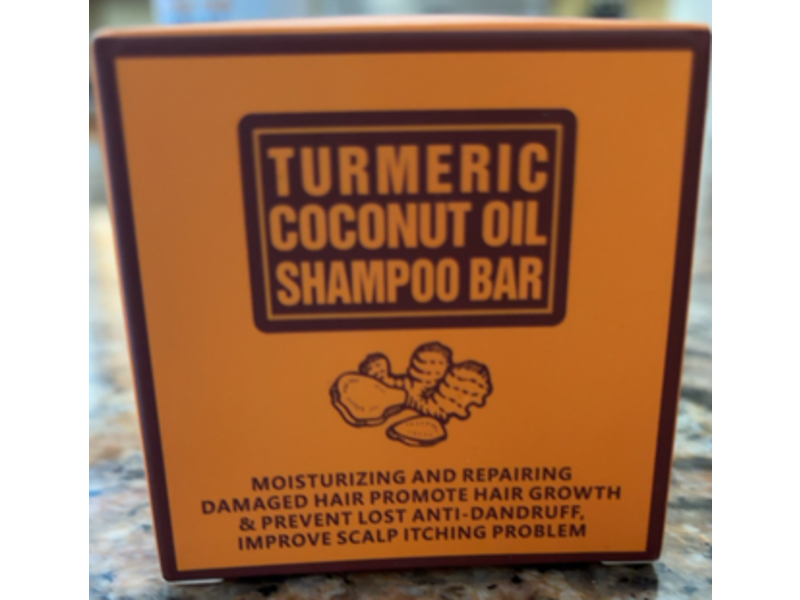 Tamoskiny Turmeric Coconut Oil Shampoo Bar, 4.2 oz/120 g, Pack Of 2