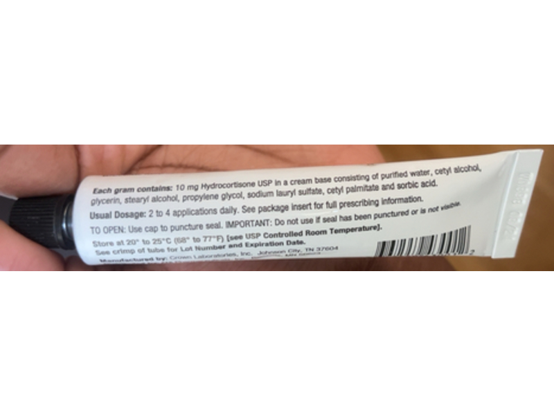 Hydrocortisone Cream Usp 1%, 1 oz/28.4 g Ani Pharmaceuticals (RX)