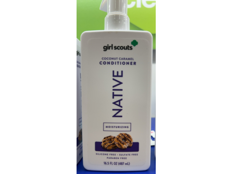 Native Girl Scouts Moisturizing Conditioner, Coconut Caramel, 16.5 fl oz/487 mL