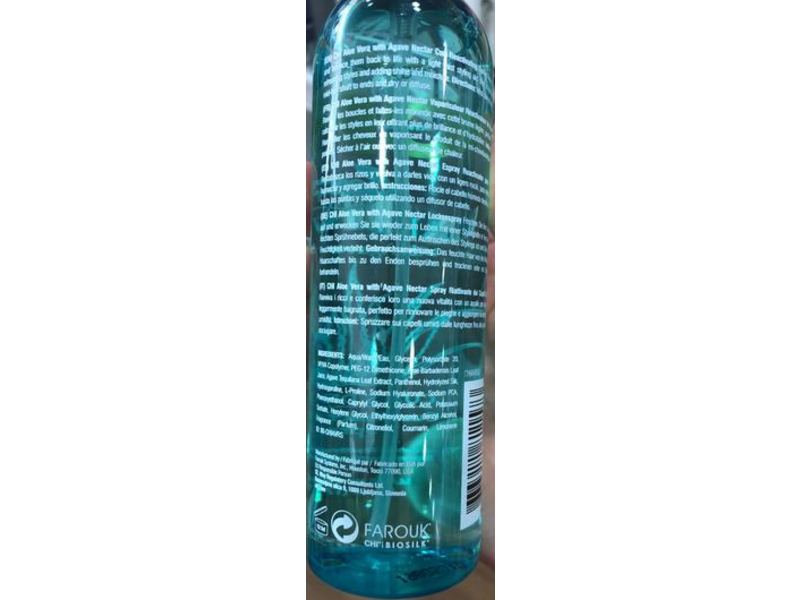 Chi Aloe Vera Curl Defined Curl Reactivating Spray, Agave Nectar, 6 fl oz/177 mL