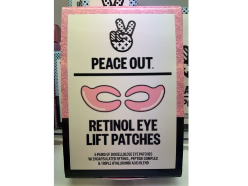 Peace Out Retinol Eye Lift Patches, 5 Pairs