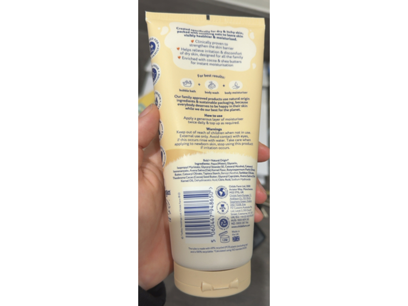 Child's Farm Oat Derma Body Moisturizer, 200 mL