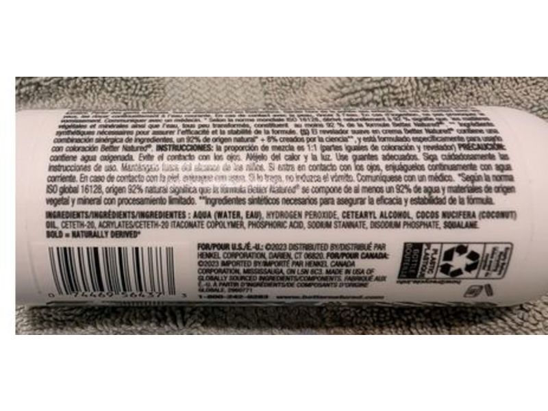 Zotos Professional Better Natured 20 Volume Creme Developer, 4 fl oz/120 mL