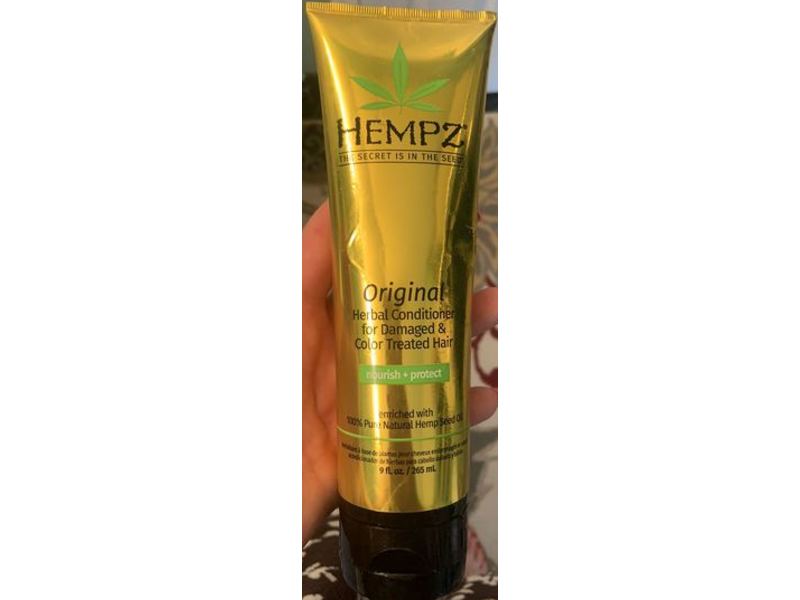 Hempz Original Herbal Conditioner, White, Floral/Banana, 9 fl oz / 265 mL