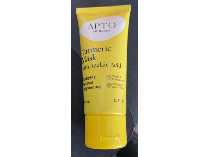 Apto Skincare Turmeric Mask, Azelaic Acid, 2 fl oz/60 mL