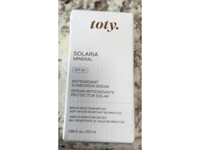 Toty Solaria Mineral Antioxidant Sunscreen Serum, SPF 50+, 1.69 fl oz/50 mL