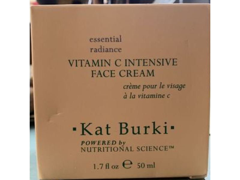 Kat Burki Essential Radiance Intensive Face Cream, Vitamin C, 1.7 fl oz/50 mL