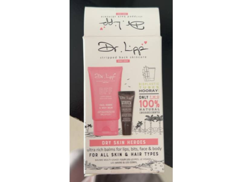 Dr.Lipp BFF Face + Hands & Body Balm & Original Nipple Balm Set