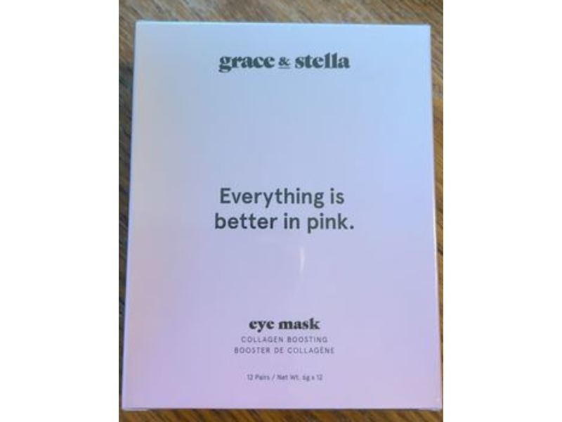 Grace & Stella Everything Is Better In Pink Eye mask, 12 Pairs