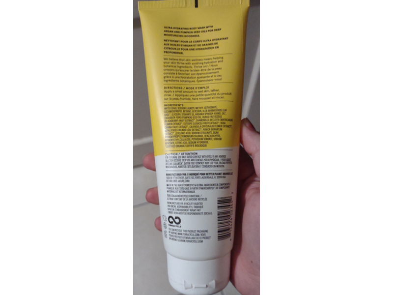 Acure Ultra Hydrating Body Wash, Argan Oil & Pumpkin Seed Oil, 8 fl oz/236 mL