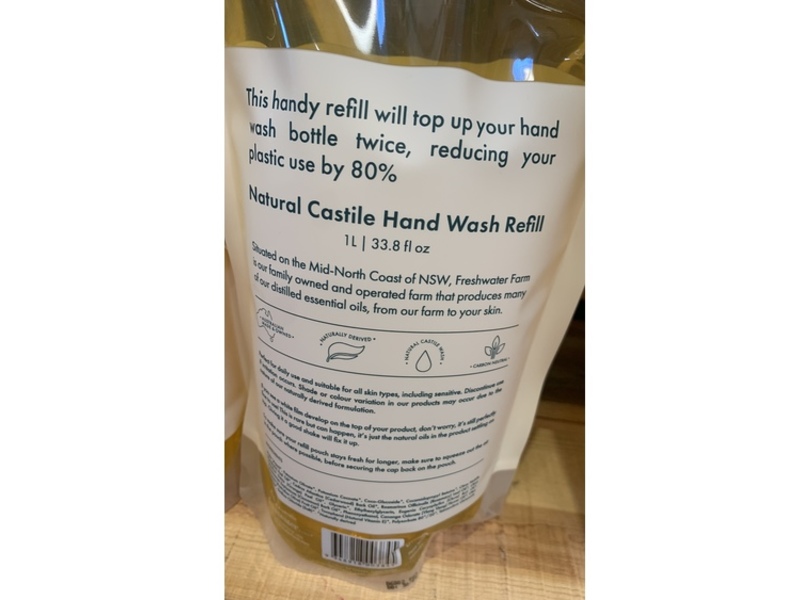 Freshwater Farm Australia Hand Wash, 33.8 fl oz/1 L