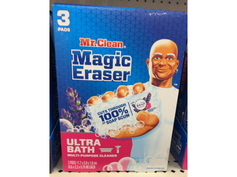 Mr. Clean Magic Eraser Ultra Bath Multi-Purpose Cleaner, 3 Count