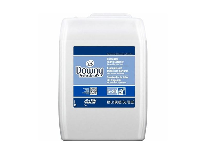 Downy Professional Fabric Softener, Unscented, Closed Loop, 5 Gallon