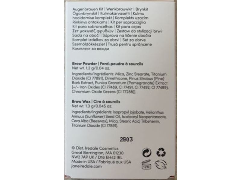 Jane Iredale Greatshape Eyebrow Kit, 0.085 oz/2.5 g