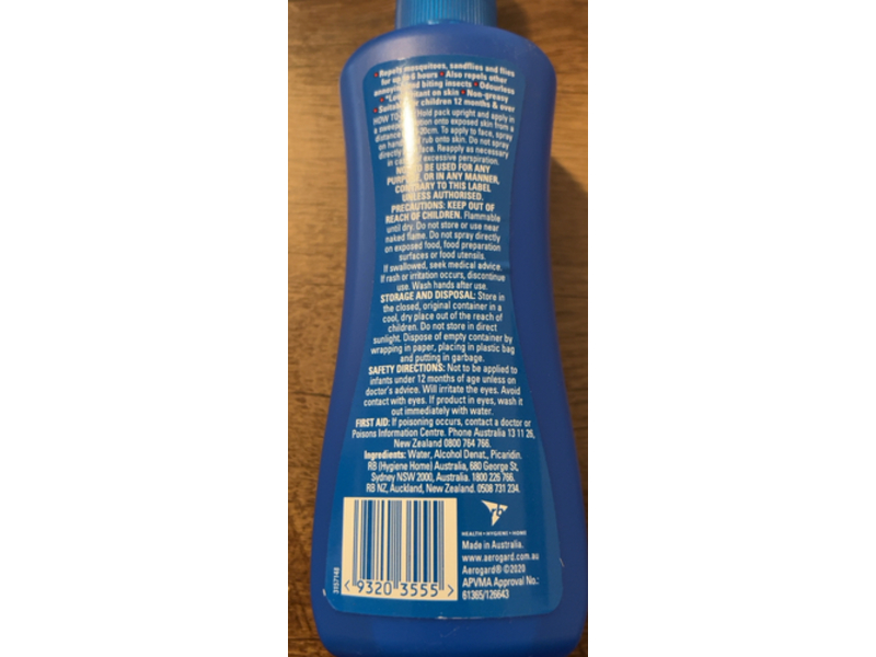 Aerogard Odourless Protection Insect Repellent Spray, 175 mL