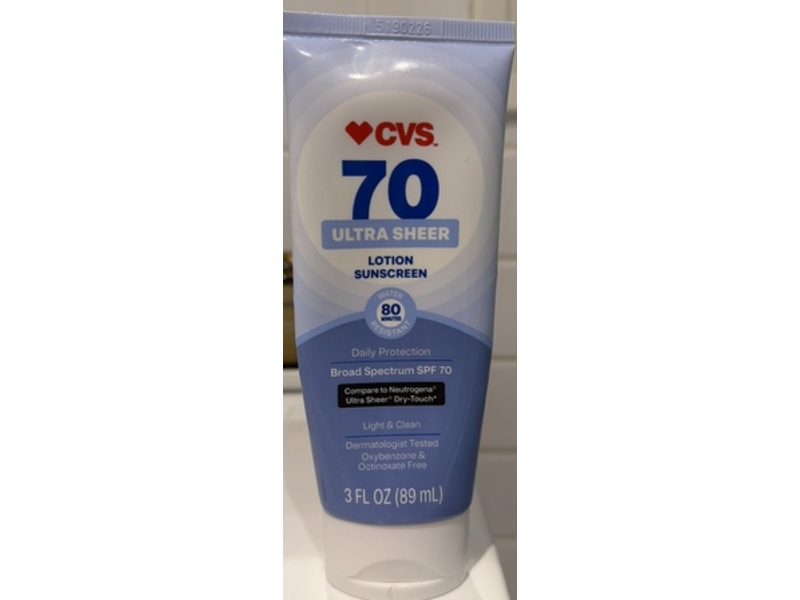 CVS Daily Protection Sunscreen Lotion, SPF 70, 3 fl oz/89 mL