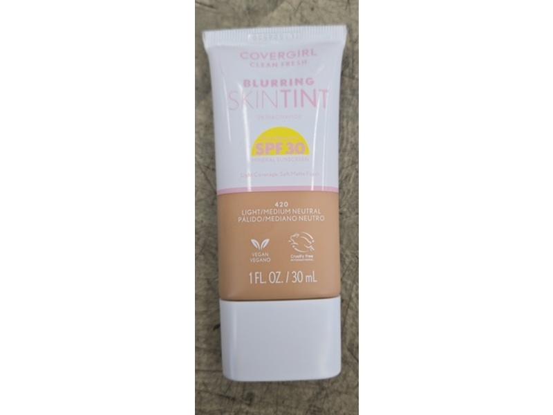 Covergirl Blurring Skin Tint, SPF 30, 420 Light Medium Neutral, 1 fl oz/30 mL