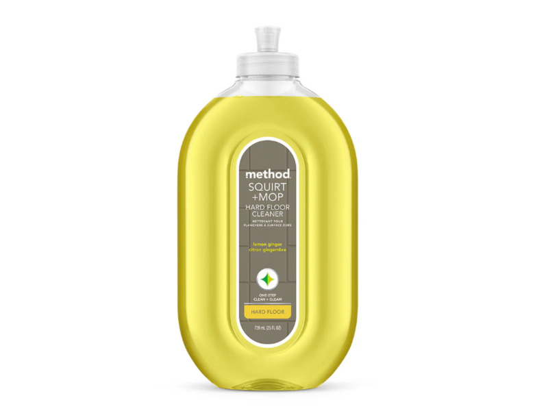 Method Squirt +Mop Hard Floor Cleaner, Lemon Ginger, 25 fl oz/739 mL