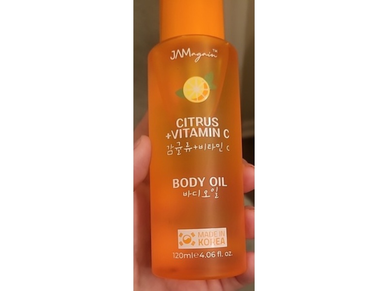 Jamagain Body Oil, Citrus + Vitamin C, 4.06 fl oz/120 mL