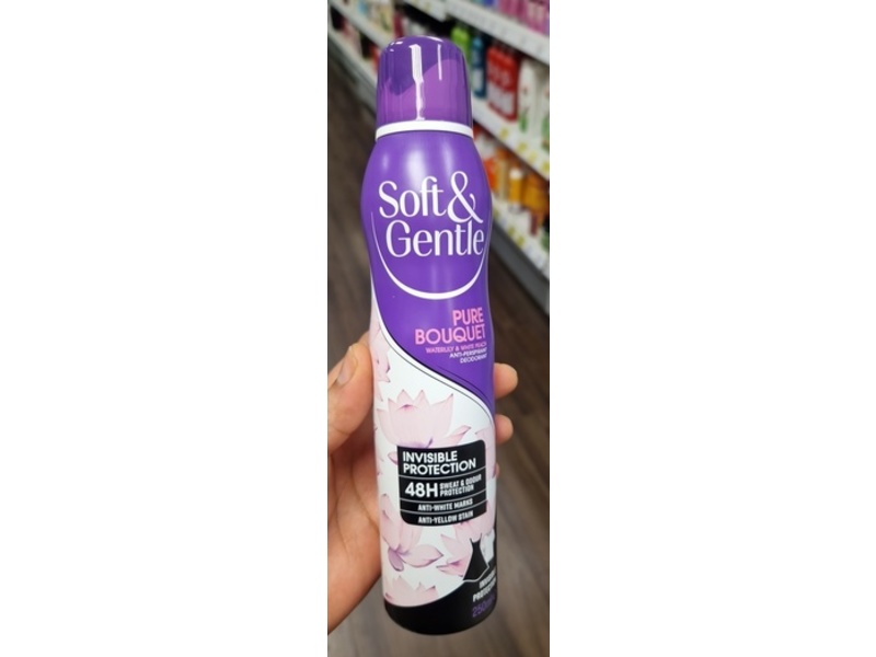 Soft & Gentle Pure Bouquet Anti-Perspirant Deodorant, Waterlily & White Peach, 250 mL