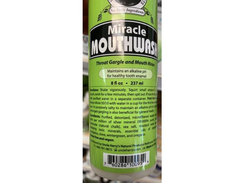 Uncle Harry's Natural Miracle Mouthwash, 8 fl oz/237 mL