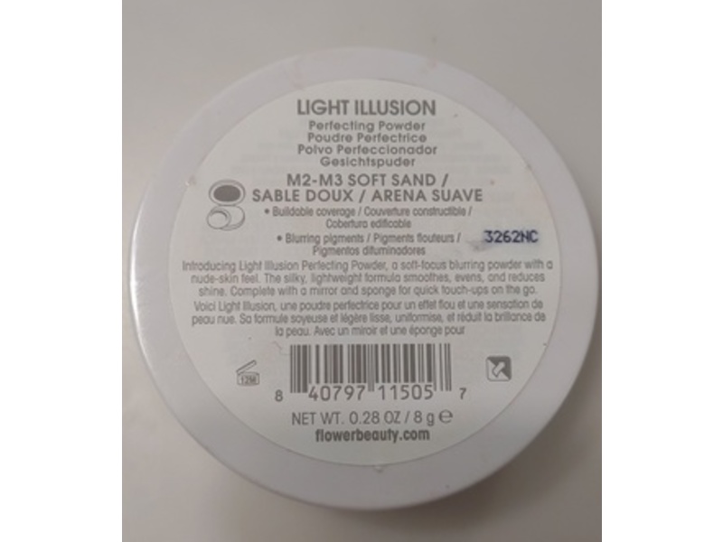 Flower Light Illusion Perfecting Powder, Soft Sand, 0.28 oz/8 g