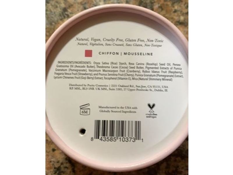 100% Pure Fruit Pigmented Blush Powder, Chiffon