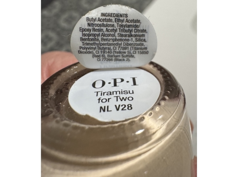 OPI Nail Lacquer, Tiramisu for Two NL V28, 0.5 fl oz/15 mL