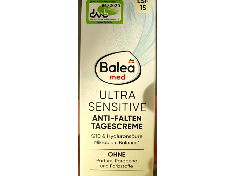Balea Ultra Sensitive Day Cream, 50 mL