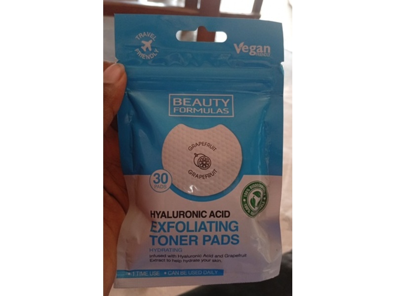 Beauty Formulas Exfoliating Toner Pads, 30 Count