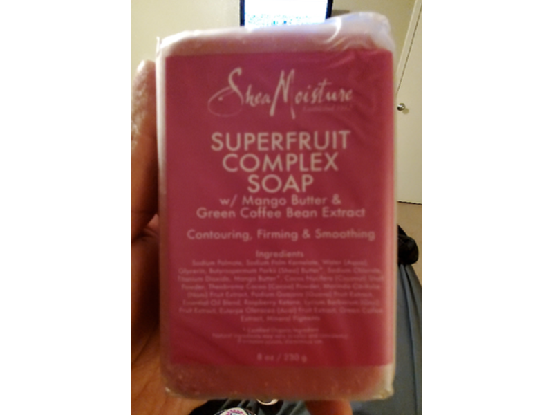 SheaMoisture Superfruit Complex Soap, Mango Butter & Green Coffee Bean Extract, 8 oz/230 g