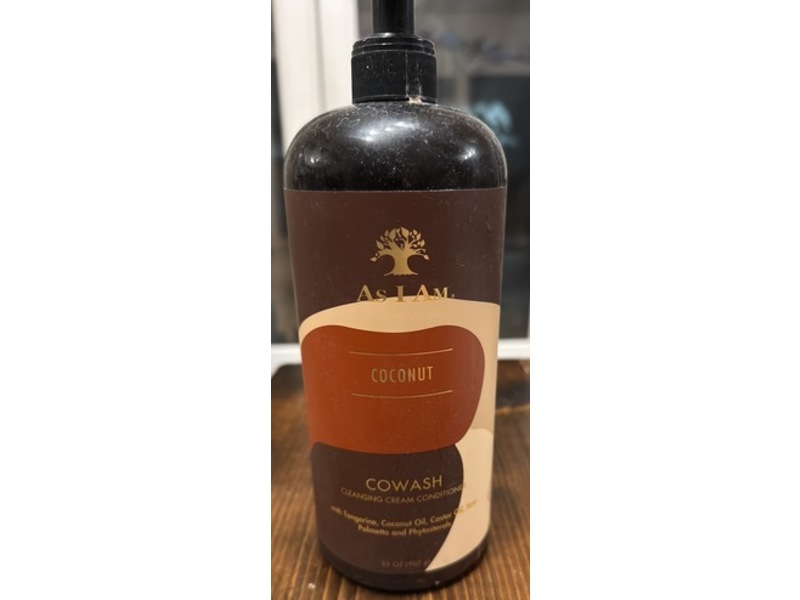 As I Am Cowash Cleansing Cream Conditioner, Coconut, 32 oz/907 g